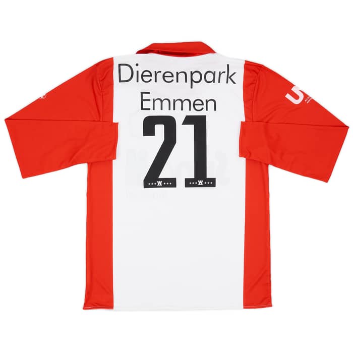 2012-13 FC Emmen Match Issue Home Shirt #21 (Wijks)