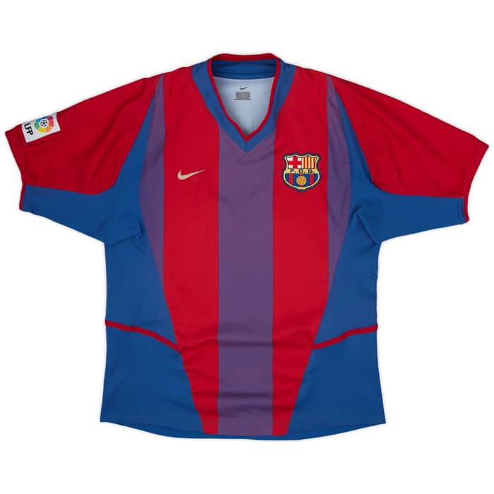2002-03 Barcelona Home Shirt Riquelme #10 - 5/10 - (S)
