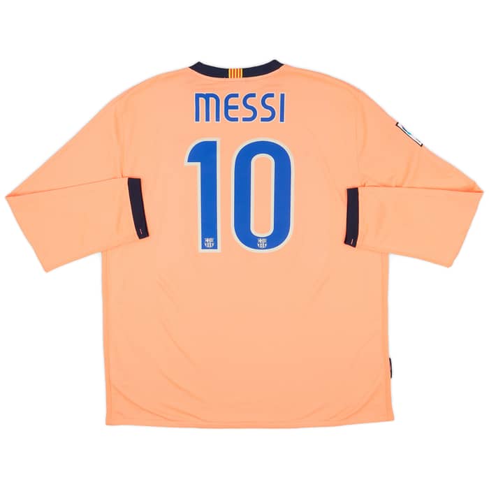 2009-10 Barcelona Away L/S Shirt Messi #10 - 7/10 - (XXL)