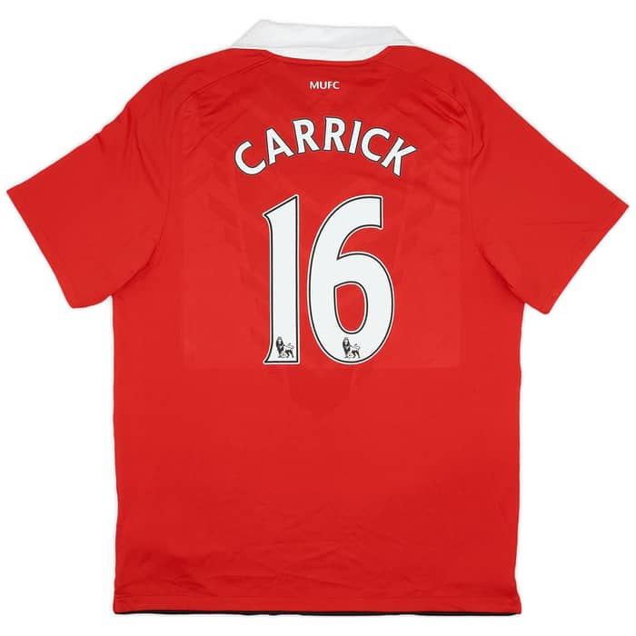 2010-11 Manchester United Home Shirt Carrick #16 (L)