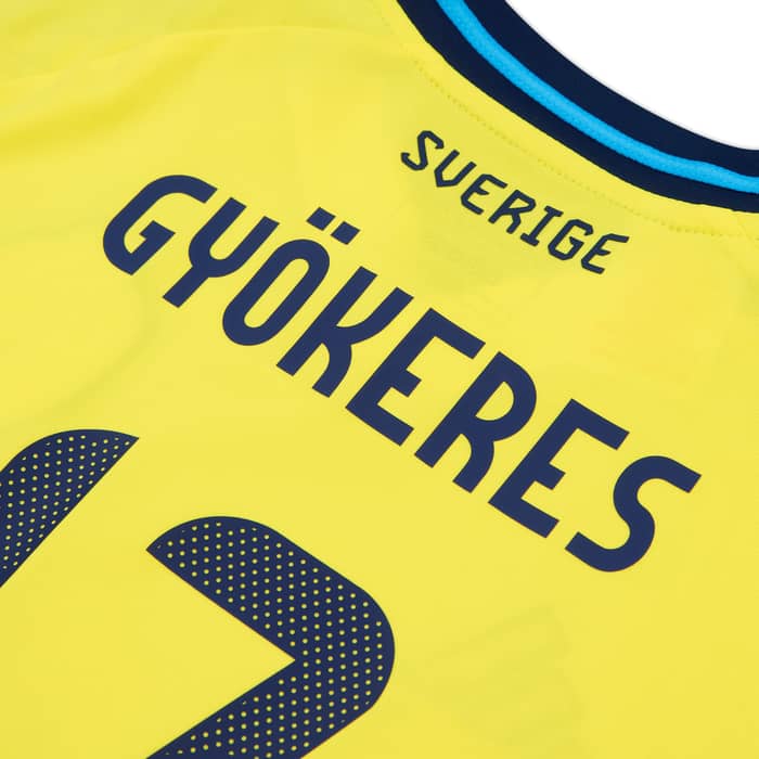 2024-25 Sweden Home Shirt Gyokeres #17 (KIDS) 