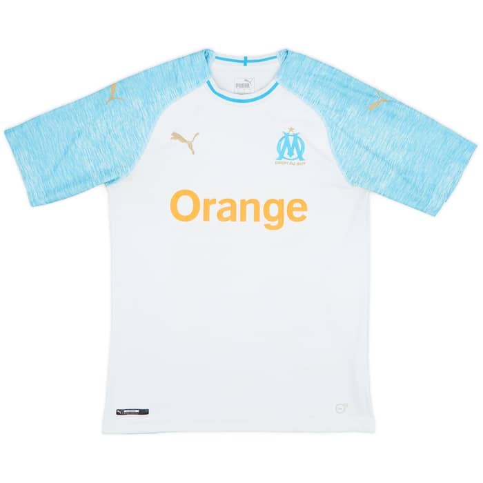 2018-19 Olympique Marseille Home Shirt L.Ocampos #5 - 5/10 - (M)