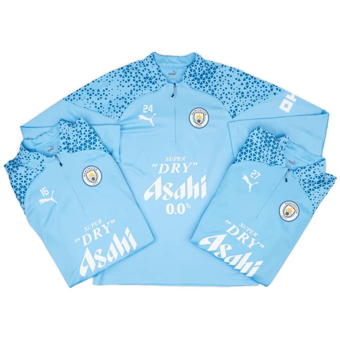2023-24 Manchester City Player Issue 1/4 Zip Training Top - As New