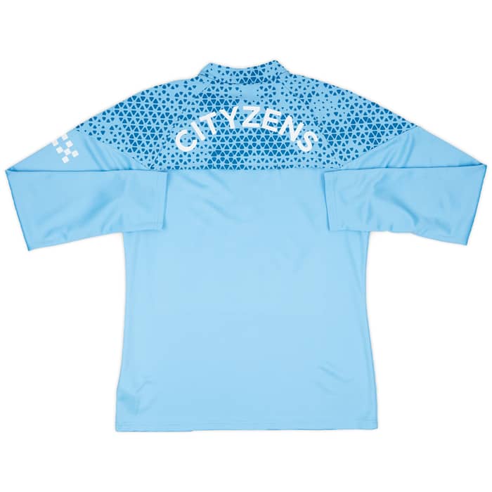 2023-24 Manchester City Player Issue 1/4 Zip Training Top - As New
