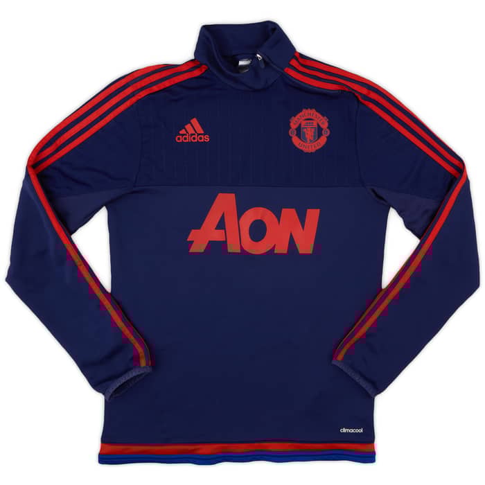 2015-16 Manchester United adidas 1/4 Zip Training Top - 5/10 - (S)