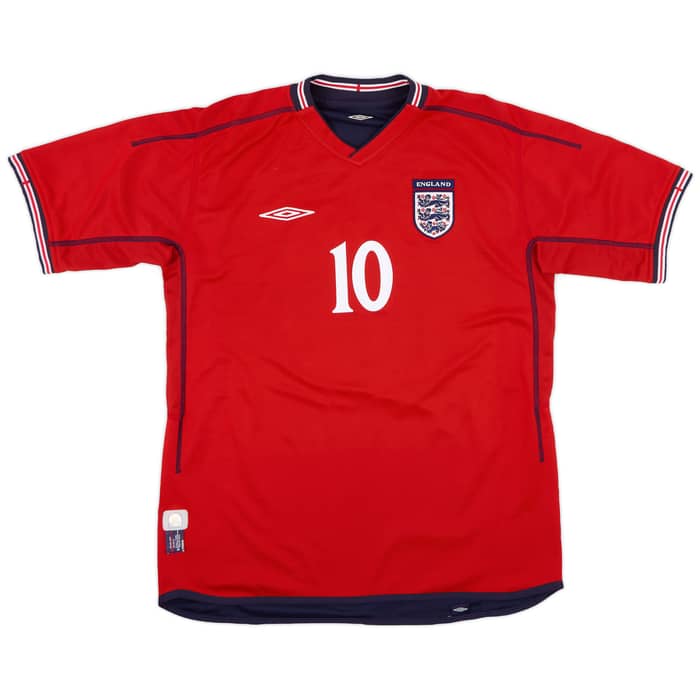 2002-04 England Away Shirt Owen #10 - 9/10 - (L)