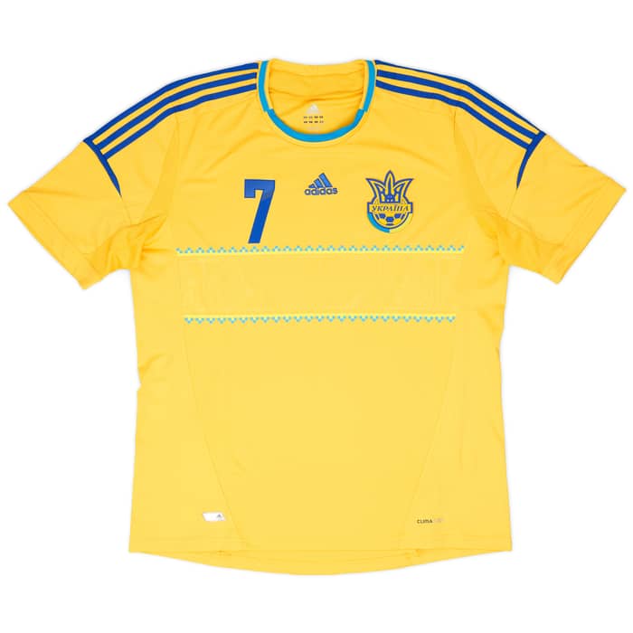 2011-13 Ukraine Home Shirt Shevchenko #7 - 6/10 - (XL)