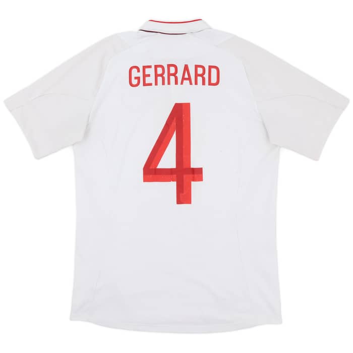 2012-13 England Home Shirt Gerrard #4 - 5/10 - (M)