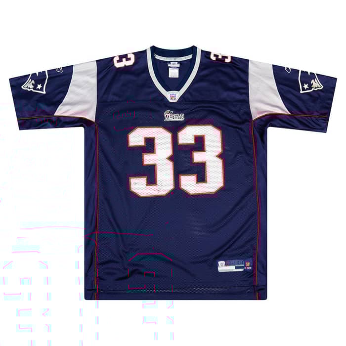 2007 New England Patriots Faulk #33 Reebok On Field Jersey (Home) XL