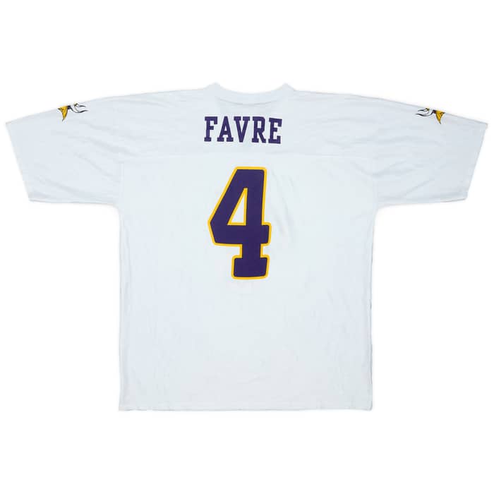 2009-10 Minnesota Vikings Favre #4 NFL Replica Away Jersey - 7/10 - (XL)