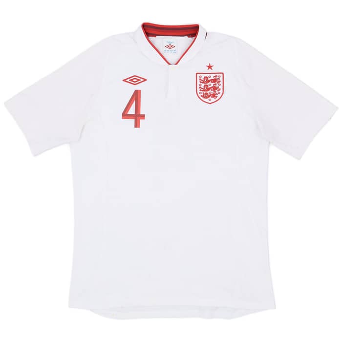 2012-13 England Home Shirt Gerrard #4 - 6/10 - (L)