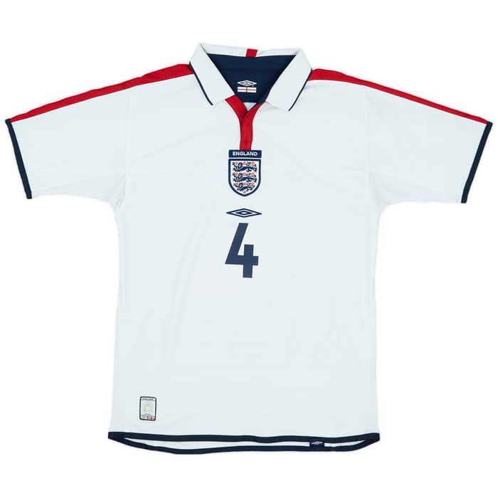 2003-05 England Home Shirt Gerrard #4 - 6/10 - (S)