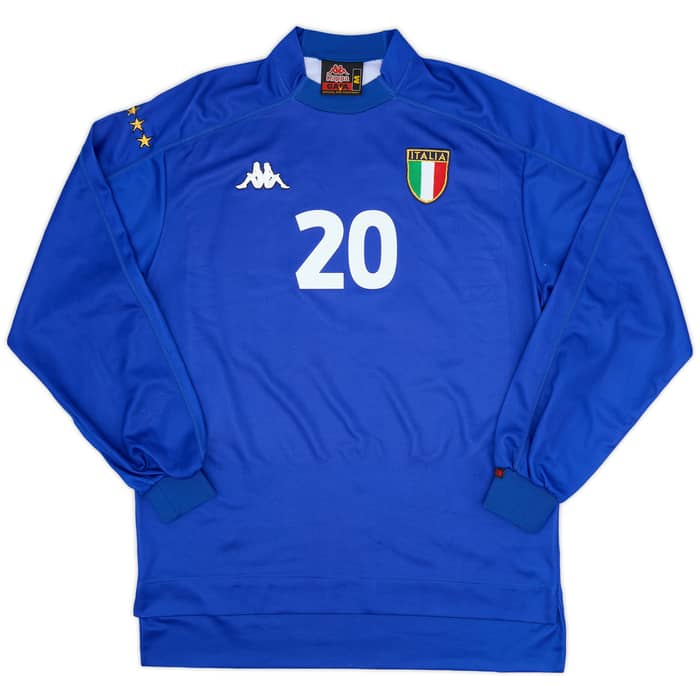 1998-99 Italy Home L/S Shirt Totti #20 - 9/10 - (M)