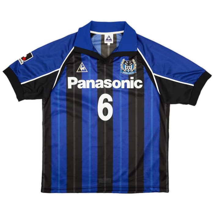 1999-00 Gamba Osaka Home Shirt #6 (Inamoto) - 9/10 - (L)