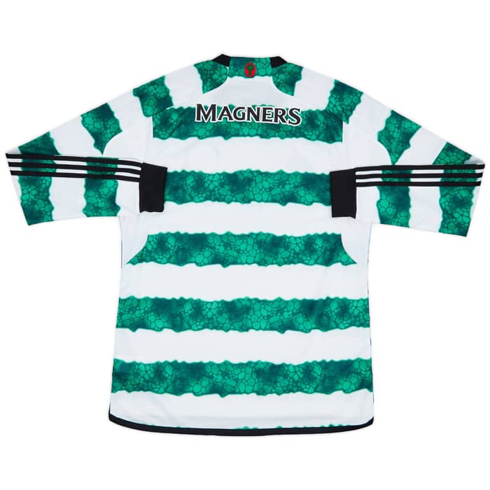 2023-24 Celtic Home L/S Shirt - 9/10 - (L)
