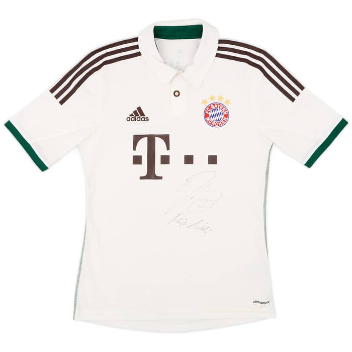 2013-14 Bayern Munich Signed Away Shirt - 9/10 - (S)