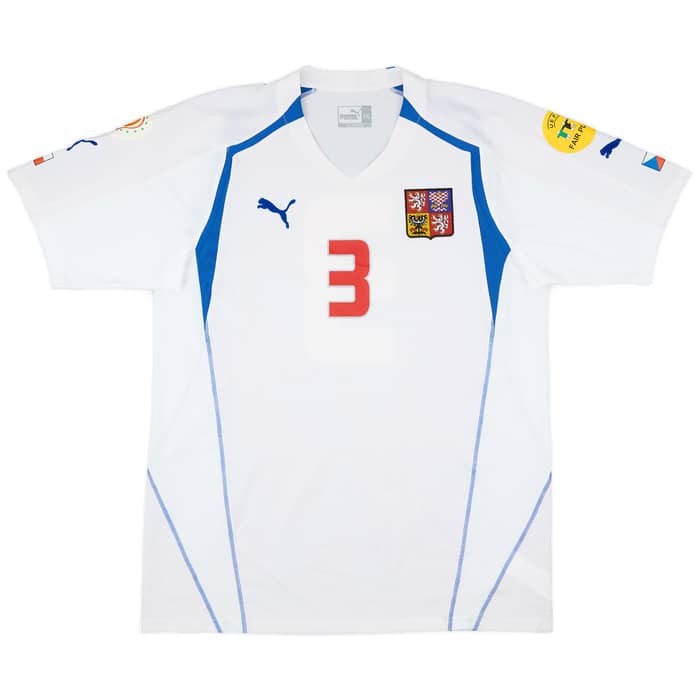 2004 Czech Republic Match Issue Euro 2004 Away Shirt Mares #3
