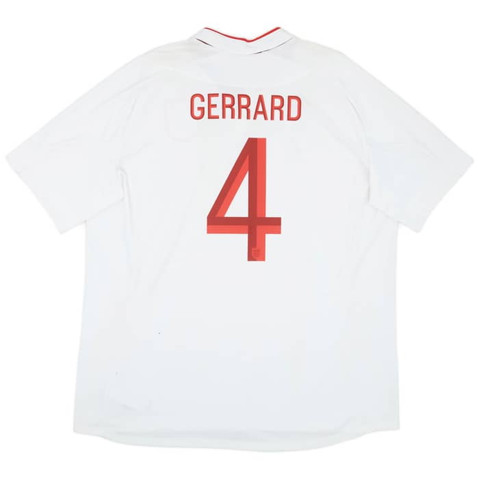 2012-13 England Home Shirt Gerrard #4 - 7/10 - (XXL)