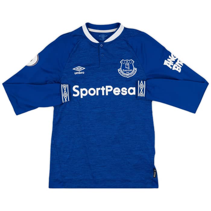 2018-19 Everton Home L/S Shirt Cenk Tosun #14 - 8/10 - (S)