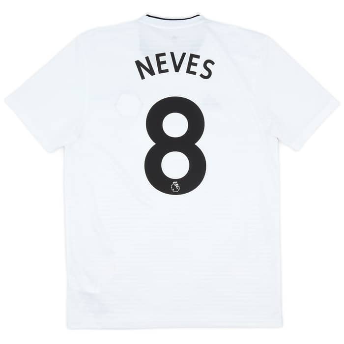 2018-19 Wolves Away Shirt Neves #8 - 8/10 - (M)