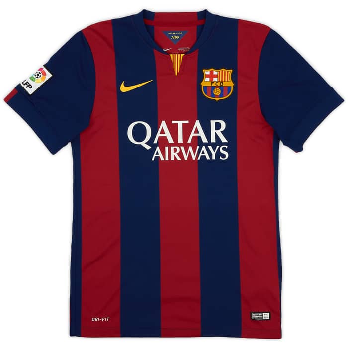 2014-15 Barcelona Home Shirt Xavi #6 - 8/10 - (S)