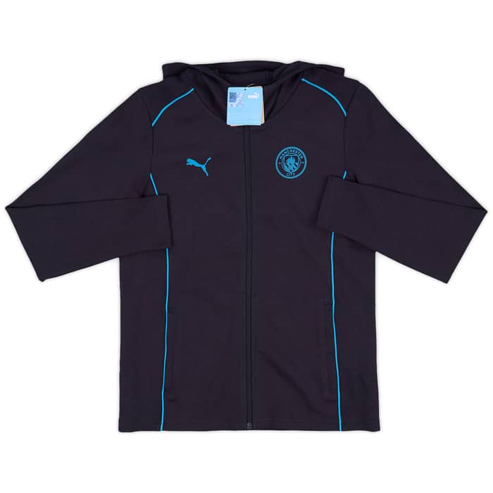 2024-25 Manchester City Puma Hooded Zip Top (S)