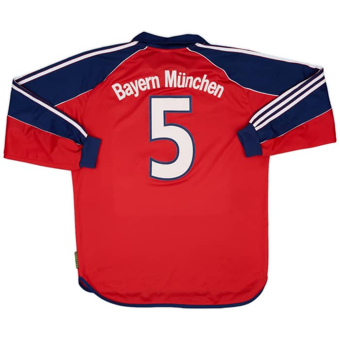 1999-01 Bayern Munich 'Junior Team' Match Issue Home L/S Shirt #5