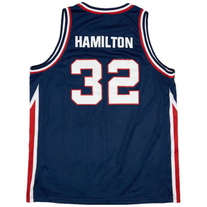 1980-81 Detroit Pistons Hamilton #32 Nike Rewind Swingman Jersey - 8/10 - (XXL)