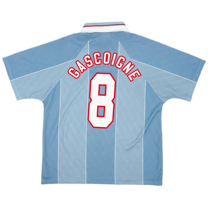 1996-97 England Away Shirt Gascoigne #8 - 8/10 - (XL)