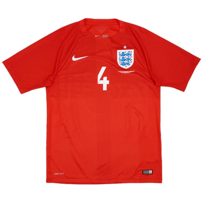 2014-15 England Away Shirt Gerrard #4 - 8/10 - (M)
