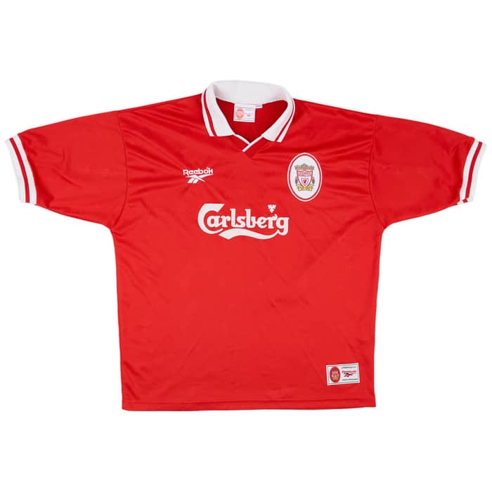 1996-98 Liverpool Home Shirt Redknapp #11 - 8/10 - (XL)