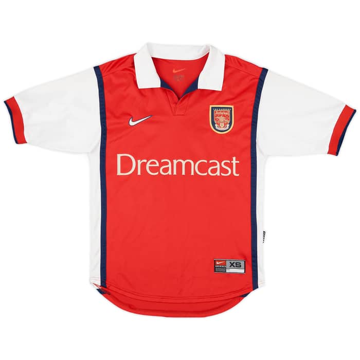 1999-00 Arsenal Home Shirt Bergkamp #10 - 5/10 - (XS)