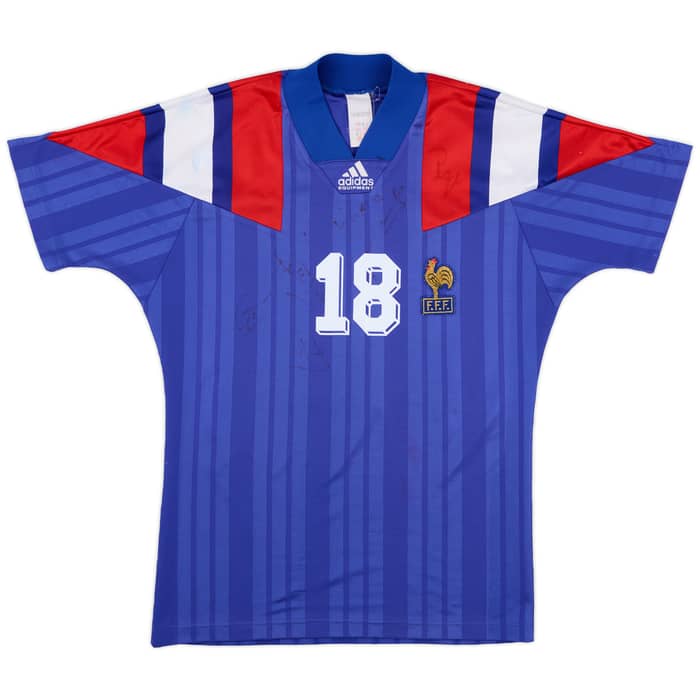 1992-94 France Home Shirt Cantona #18 - 7/10 - (S)