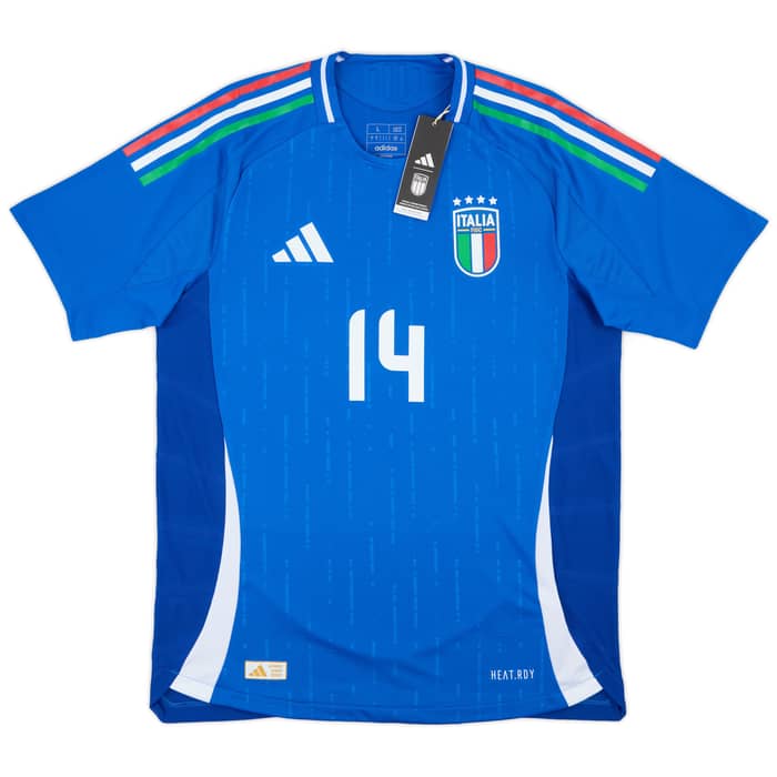 2024-25 Italy Authentic Home Shirt Chiesa #14