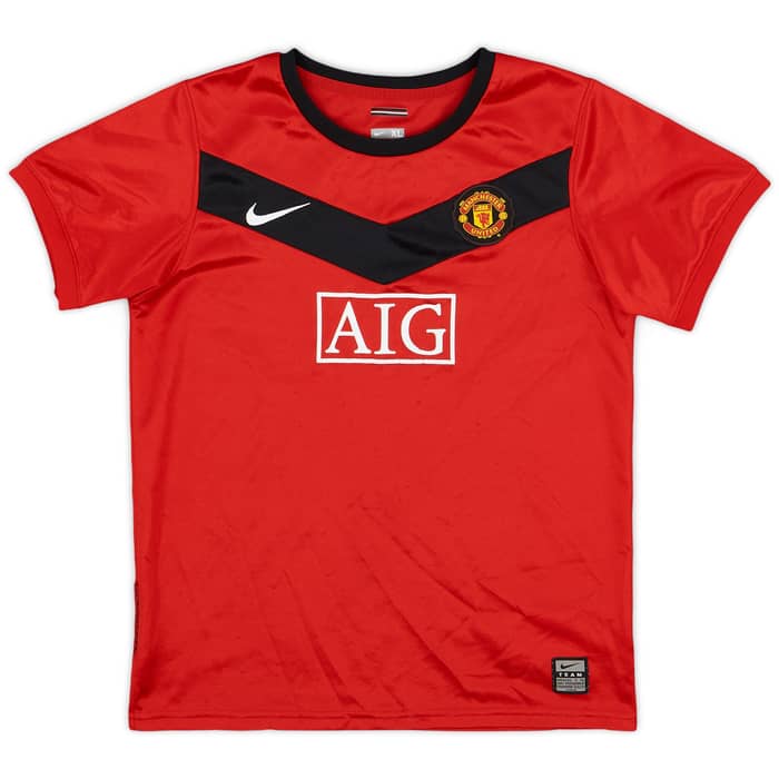 2009-10 Manchester United Home Shirt Bernasconi #7 - 6/10 - (7-8 Years)