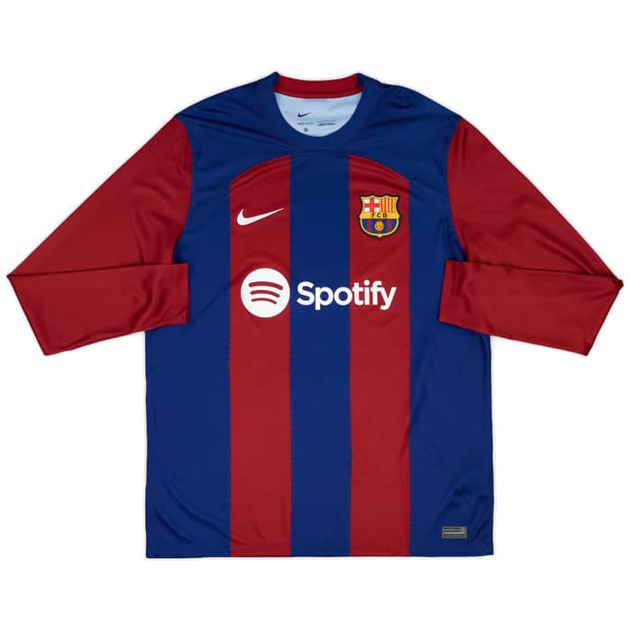 2023-24 Barcelona Home L/S Shirt Lamine Yamal #27