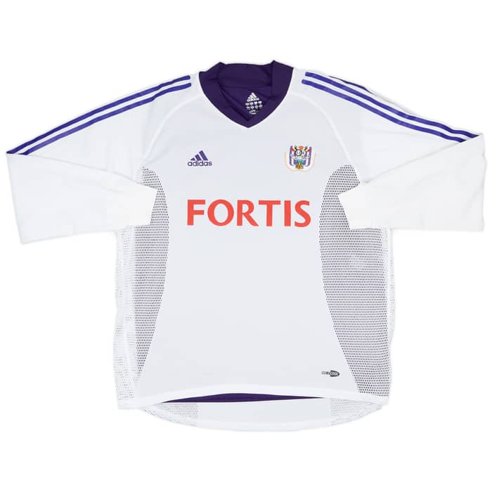 2002-03 Anderlecht Match Issue UEFA Cup Home L/S Shirt Vanderhaeghe #4