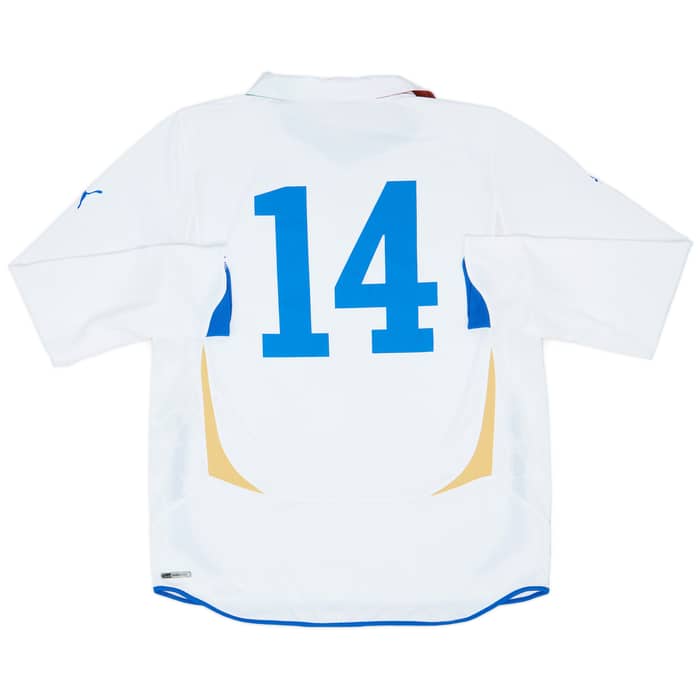 2010-12 Italy Player Issue Away L/S Shirt #14 - 7/10 - (XL)