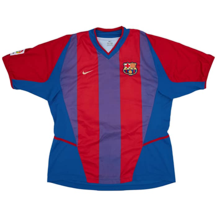 2002-03 Barcelona Home Shirt Riquelme #10 - 6/10 - (L)