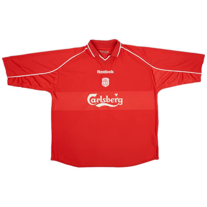 2000-02 Liverpool Home Shirt Gerrard #17 - 9/10 - (XXL)