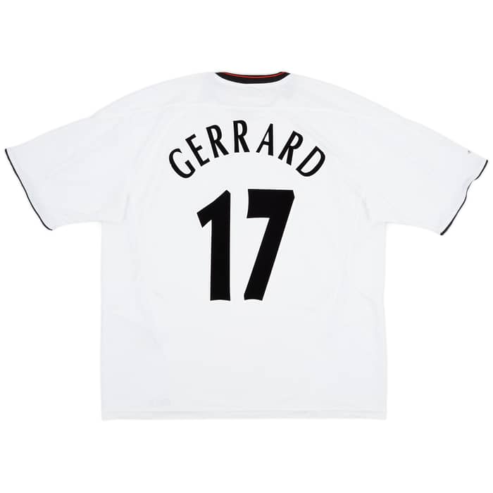 2003-04 Liverpool Away Shirt Gerrard #17 - 7/10 - (XL)