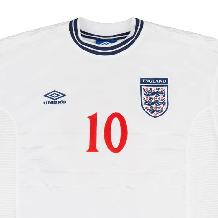 1999-00 England Home Shirt Owen #10 - 8/10 - (L)