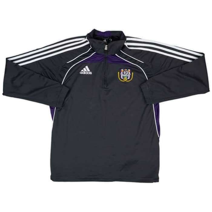 2010-11 Anderlecht adidas 1/4 Zip Drill Top - 8/10 - (L/XL)