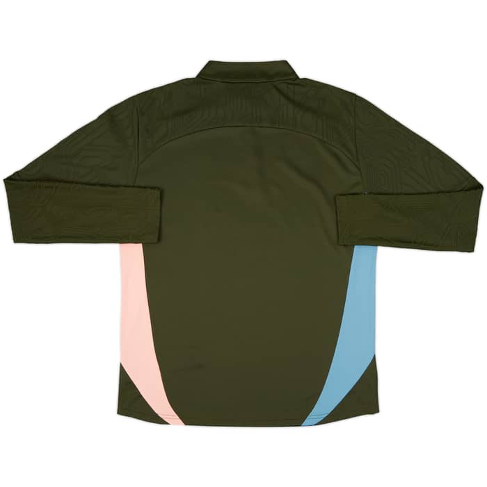 2024-25 Manchester City Player Issue 1/4 Zip Training Top #17 (De Bruyne) - As New - (L)