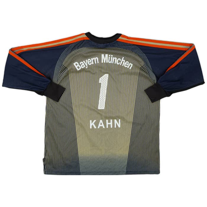 2003-04 Bayern Munich GK Shirt Kahn #1 - 8/10 - (XL.Boys)