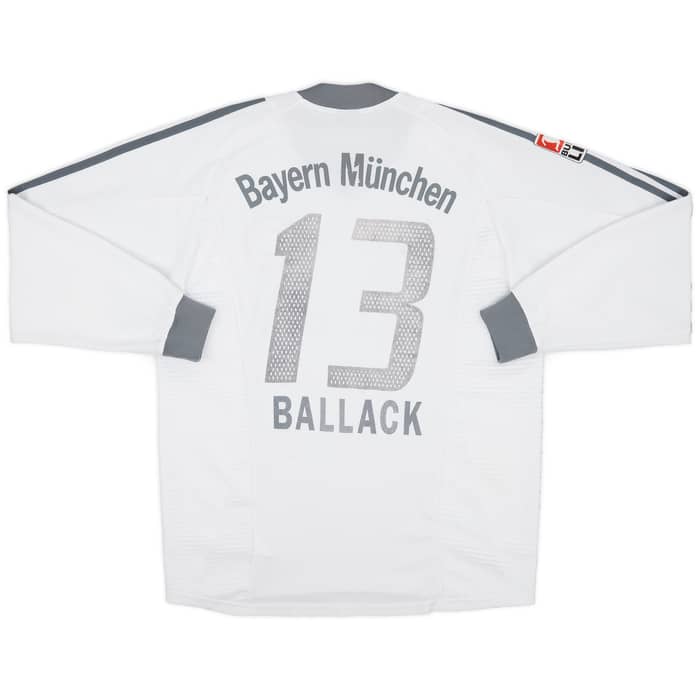 2002-03 Bayern Munich Away L/S Shirt Ballack #13 - 5/10 - (M)