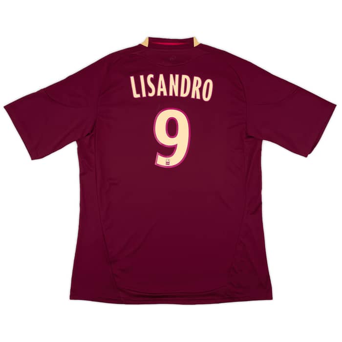 2010-11 Lyon Away Shirt Lisandro #9 (XXL)