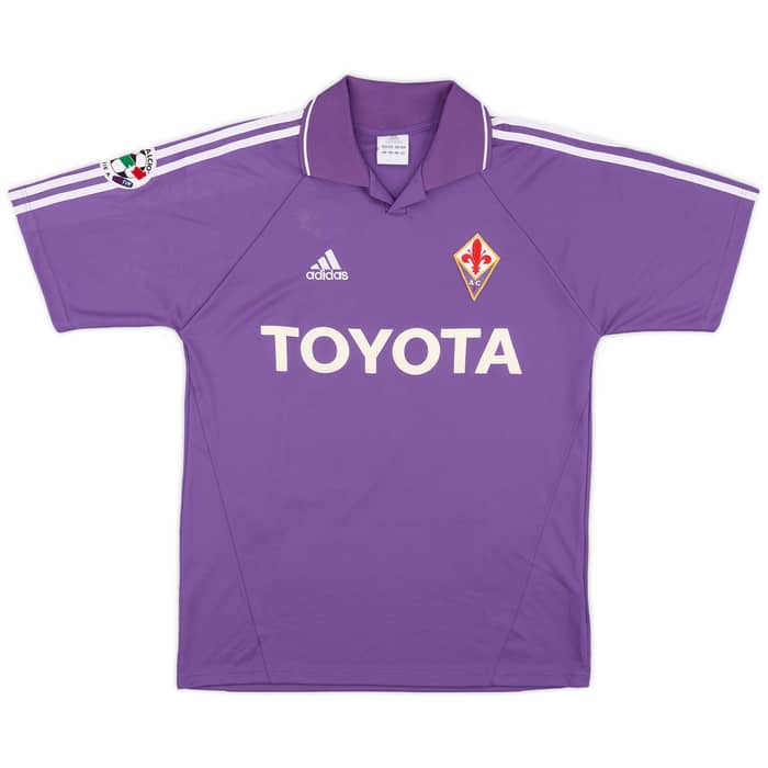 2004-05 Fiorentina Match Issue Signed Home Shirt Maresca #14