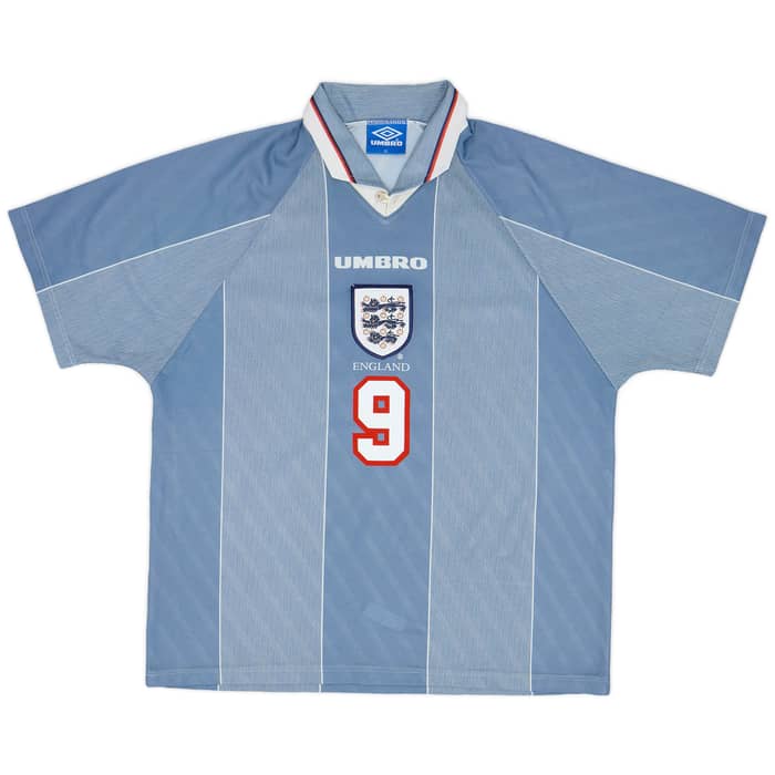 1996-97 England Away Shirt Shearer #9 - 9/10 - (XL)