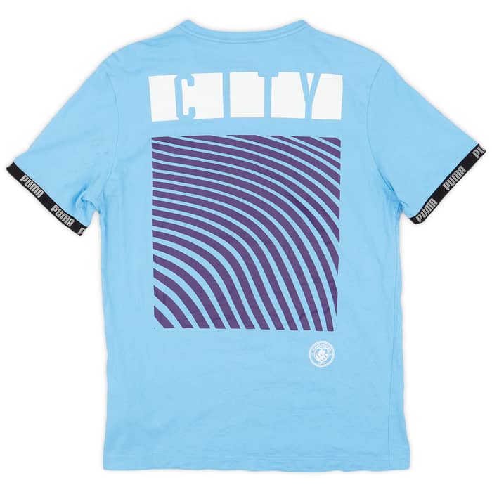 2019-20 Manchester City Puma Cotton Tee - 8/10 - (S)